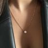 2 Ct Pear Lab Diamond Solitaire Pendant Necklace