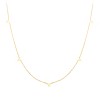 Gold Triangle Spike Necklace