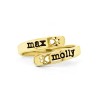 Overlapping Paw Print Pet Name Ring