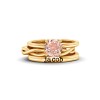 1 Ct Morganite True Love Personalized Engagement Ring Stack