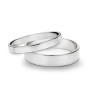 His & Hers Classic Wedding Band Set