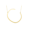 Large Gold Initial Necklace C