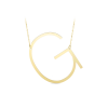 Large Gold Initial Necklace G