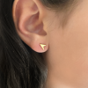 Gold Arrowhead Stud Earrings