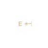 Gold Initial Stud Earrings  E