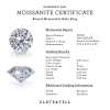 Moissanite Nesting Personalized Halo Engagement Ring Stack
