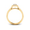 2 Ct Marquise Lab Diamond & .15 Ctw Diamond Classic Halo Engagement Ring