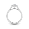 Nesting Personalized Halo Engagement Ring Stack