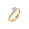 1.1 Ctw Lab Diamond Infinity Milgrain Engagement Ring