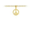 Small Peace Sign Charm