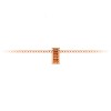 Channel Set Baguette Garnet Birthstone Bead Charm