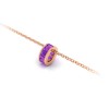 Channel Set Baguette Amethyst Birthstone Bead Charm