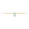 Channel Set Baguette Aquamarine Birthstone Bead Charm