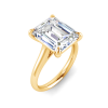 5 Ct Emerald Moissanite Engagement Ring