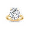 5 Ct Oval CZ Engagement Ring
