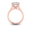 5 Ct Oval CZ Split Shank Solitaire Ring
