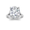 5 Ct Oval CZ Split Shank Solitaire Ring