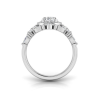 2.45 Ctw Oval Moissanite Crown Anniversary Cocktail Ring
