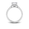 1.30 Ctw Emerald Diamond Hidden Halo Timeless Pavé Engagement Ring