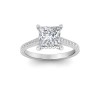 1.30 Ctw Princess Diamond Hidden Halo Timeless Pavé Engagement Ring
