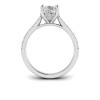 1.80 Ctw Pear Diamond Hidden Halo Timeless Pavé Engagement Ring