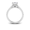 1.5 Ct Radiant Lab Diamond & .30 Ctw Diamond Hidden Halo Timeless Pavé Engagement Ring