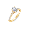 1.30 Ctw Oval Diamond Hidden Halo Timeless Pavé Engagement Ring