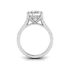 4 Ct Oval Moissanite & 0.34 Ctw Diamond Hidden Halo Timeless Pavé Engagement Ring
