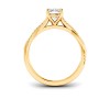 1.5 Ct Elongated Cushion Moissanite & 0.14 Ctw Diamond Twisted Vine Engagement Ring