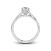 2 Ct Pear Lab Diamond & 0.14 Ctw Diamond Twisted Vine Engagement Ring