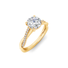 1.14 Ctw Round Diamond Twisted Vine Engagement Ring