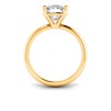4 Ct Elongated Cushion Lab Diamond Solitaire Engagement Ring