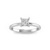 .75 Ct Princess Cut Lab Diamond Solitaire Ring