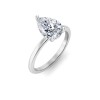 2 Ct Pear Lab Diamond Solitaire Engagement Ring