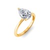 3.5 Ct Pear Lab Diamond Solitaire Engagement Ring