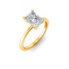 4 Ct Radiant Lab Diamond Solitaire Engagement Ring