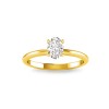 .75 Ct Oval Lab Diamond Solitaire Ring