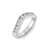 1 Ctw Round Diamond Luxe Channel Set Curved Band