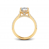 2 Ct Round Lab Diamond & 0.42 Ctw Diamond Gala Hidden Halo Engagement Ring