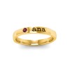 Birthstone Name Ring