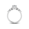 1.5 Ct Pear Lab Diamond & 0.34 Ctw Diamond Tapered Engagement Ring