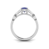 1.50 Ct Oval Tanzanite & Diamond Antique Style Ring