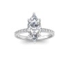 1.16 Ctw Marquise Diamond Whisper Pavé Engagement Ring