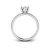 3.5 Ct Marquise CZ & .16 Ctw Whisper Pavé Engagement Ring