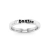 Paw Print Pet Name Ring