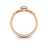 1.32 Ctw Round CZ Flora Vintage Halo Engagement Ring