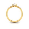 1.32 Ctw Round CZ Flora Vintage Halo Engagement Ring
