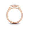 .50 Ct Marquise Moissanite & .12 Ctw Diamond Halo Engagement Ring