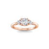 .66 Ctw Diamond Adore Three Stone Enagagement Ring