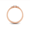 .50 Ct Moissanite & .16 Ctw Diamond Adore Three Stone Engagement Ring